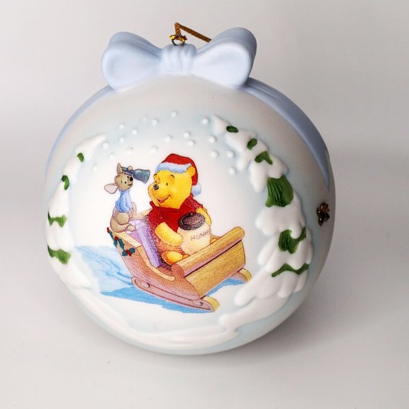 Disney Holiday Disney Winnie The Pooh Ornament Sleigh Full Of Love